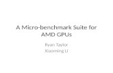 A Micro-benchmark Suite for AMD GPUs