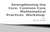Strengthening the Core: Common Core Mathematical  Practices Workshop