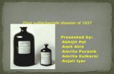 Elixir sulfanilamide disaster of 1937
