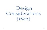 Design Considerations (Web)