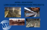 APRIL 2014 CPOC  LIRR SANDY RESTORATION  PROJECTS
