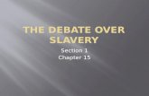 The Debate over Slavery