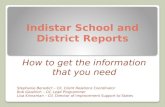 Indistar School and District Reports