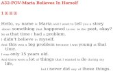A32-POV-Maria Believes In Herself 1 인칭 나의 과거