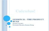 Lesson 52 – The Product Rule