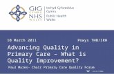 Advancing Quality in Primary Care – What is Quality Improvement?
