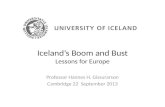 Iceland’s Boom and Bust Lessons for Europe
