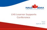 LNS Learner Supports Conference