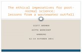 The ethical imperatives for post-normal science;  lessons from a wastewater outfall