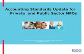 Accounting Standards Update for      Private  and Public Sector NPOs