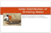 Solar Disinfection of  Drinking Water