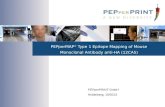 PEPperMAP ®  Type 1 Epitope Mapping of Mouse Monoclonal  Antibody anti-HA (12CA5 )