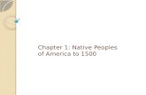 Chapter 1: Native Peoples of America to 1500