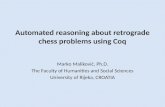 Automated  reasoning about retrograde chess problems using Coq