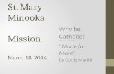 St. Mary  Minooka Mission March  18, 2014