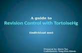 A guide to Revision Control with  TortoiseHg (individual use)
