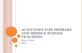 Activities for Primary and Middle School Teachers