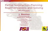 Partial Satisfaction Planning: Representations and Solving Methods