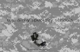 u.s . army specialty schools