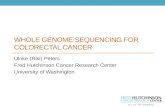 Whole Genome Sequencing  for Colorectal  Cancer