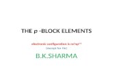 THE  p  -BLOCK ELEMENTS