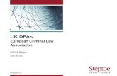 UK DPAs European Criminal Law  Association