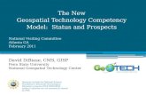 The New Geospatial Technology Competency Model:  Status and Prospects