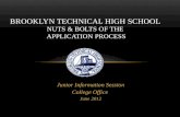 Brooklyn Technical High School  Nuts & Bolts of the  Application Process