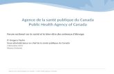 Agence de la santé publique du Canada Public Health Agency of Canada