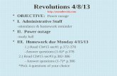 Revolutions 4/8/13 http://mrmilewski.com