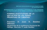 FORMAS SUSTITUTIVAS DE LA EJECUCIÓN DE LAS PENAS PRIVATIVAS DE LIBERTAD.