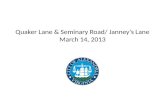 Quaker Lane & Seminary Road/  Janney’s  Lane March 14, 2013