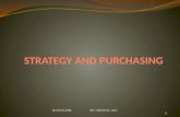 STRATEGY AND PURCHASING