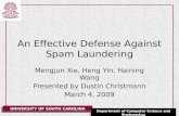 An Effective Defense Against Spam Laundering