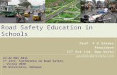 Road Safety Education in Schools