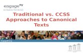 Traditional vs. CCSS Approaches to Canonical Texts