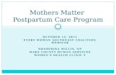 Mothers Matter  Postpartum  Care Program