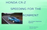HONDA CR-Z SPEEDING For the  environment