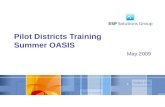 Pilot Districts Training Summer OASIS