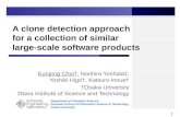 A clone detection approach  for  a collection of similar  large-scale software  products