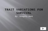Trait Variations for Survival