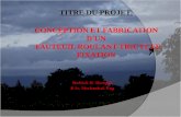 TITRE DU PROJET: CONCEPTION ET FABRICATION D'UN   FAUTEUIL ROULANT-TRICYCLE FIXATION