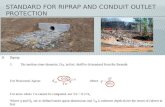 Standard for  riprap and conduit  outlet protection