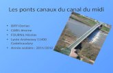 Les ponts canaux du canal du midi