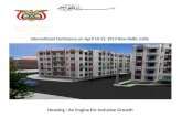 Housing : An Engine for Inclusive Growth
