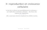 II- reproduction et croissance cellulaire