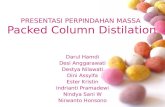 PRESENTASI PERPINDAHAN MASSA  Packed Column  Distilation