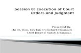 Session 8: Execution of Court Orders and Judgment