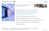 Collaboration avec le  Réseau Polyarthrite Rhumatoïde du Languedoc Roussillon