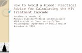 How to Avoid a Flood: Practical Advice for Calculating the HIV Treatment Cascade